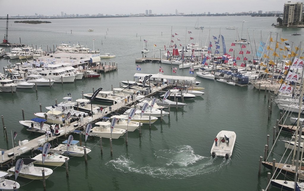 The massive Sea Isle Marina home for the show's duration to many of the larger vessels on display. © Image supplied .
